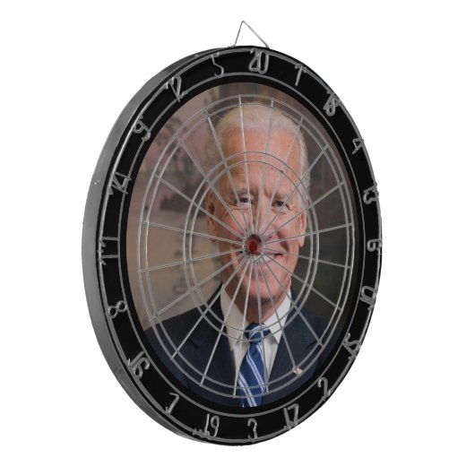 Joe Biden Offiziell Portrait Dart Board Dartscheibe (Vorderseite Links)