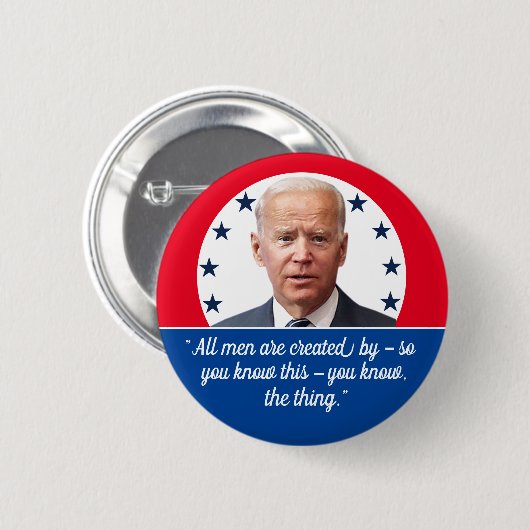 Joe Biden — Orator Button (Vorne & Hinten)