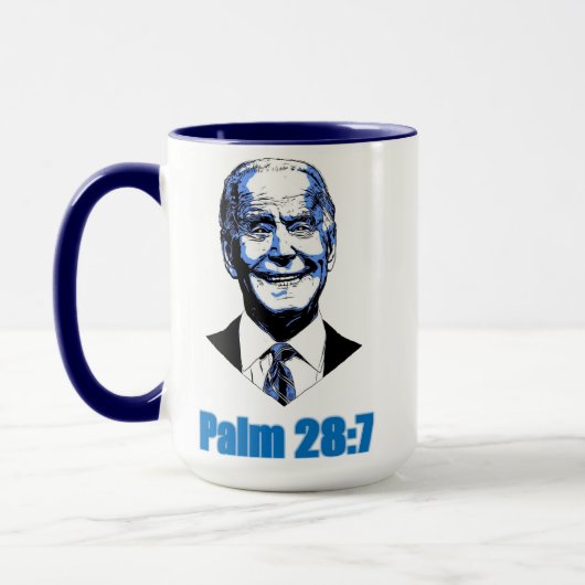 Joe Biden Palm 28:7 (Idiokratie) Tasse (Links)