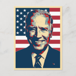 Joe Biden Patriotic Postkarte