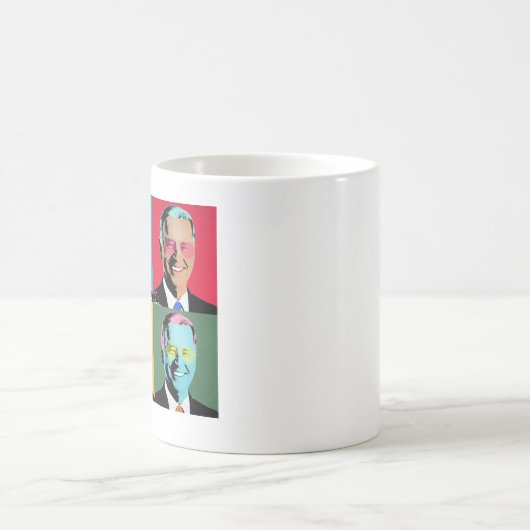 JOE BIDEN Pop Art Aviators Kaffeetasse (Mittel)