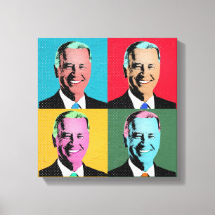 Joe Biden Pop Art Painting Leinwanddruck