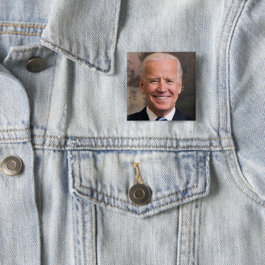 Joe Biden Portrait Foto Button (Beispiel)