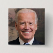 Joe Biden Portrait Foto Button (Vorderseite)