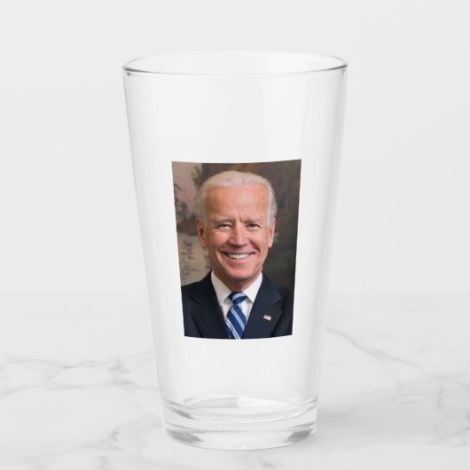 Joe Biden Portrait Foto Glas (Vorderseite)