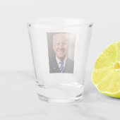 Joe Biden Portrait Foto Schnapsglas (Rückseite)