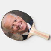Joe Biden Portrait Foto Tischtennis Schläger (Seitenansicht)