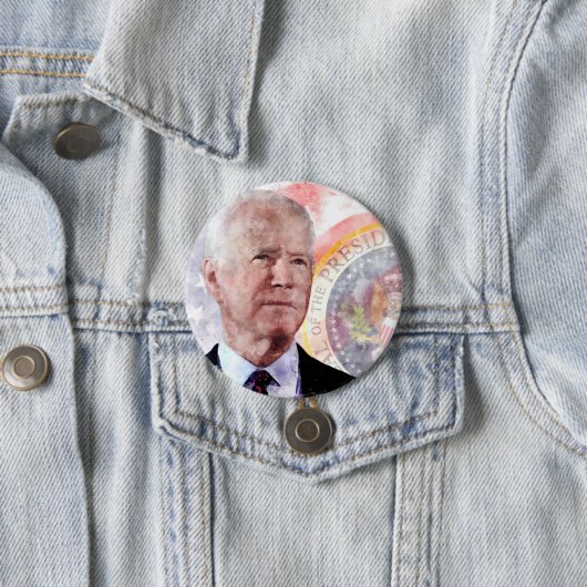 Joe Biden portrait, Präsident der Vereinigten Staa Button (Beispiel)