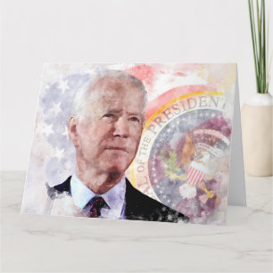 Joe Biden Porträt, Präsident der Vereinigten Staat Dankeskarte