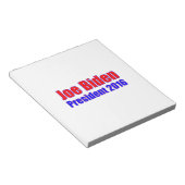 Joe Biden Präsident 2016 Notizblock (angewinkelt)