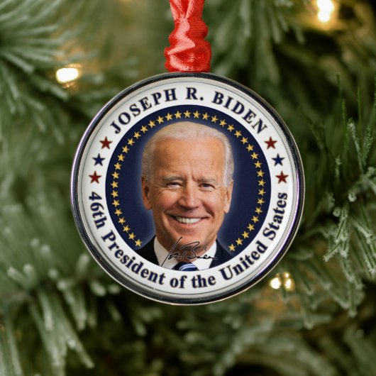 Joe Biden Präsident Einweihung Tag Souvenir Ornament Aus Metall (Baum)