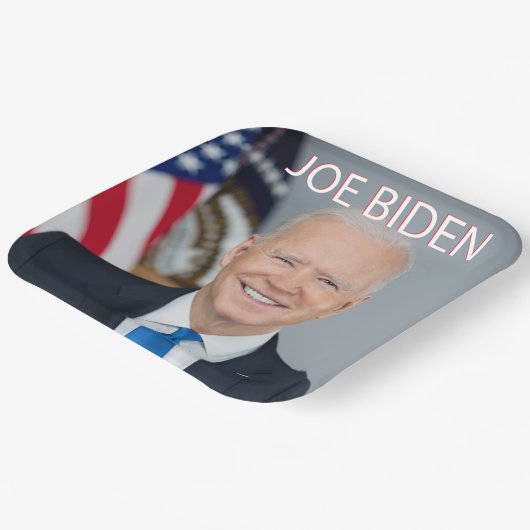 JOE BIDEN Präsident Pappteller (Gewinkelt)