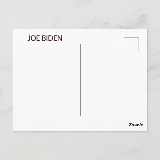 JOE BIDEN Präsident Postkarte (Rückseite)