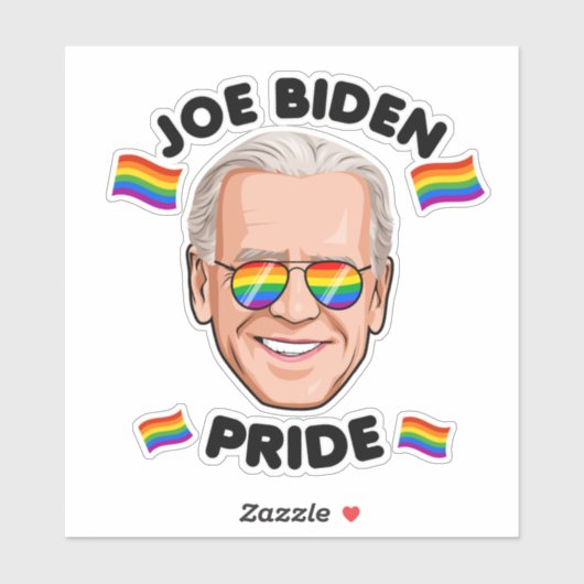 JOE BIDEN PRIDE AUFKLEBER (Blatt)