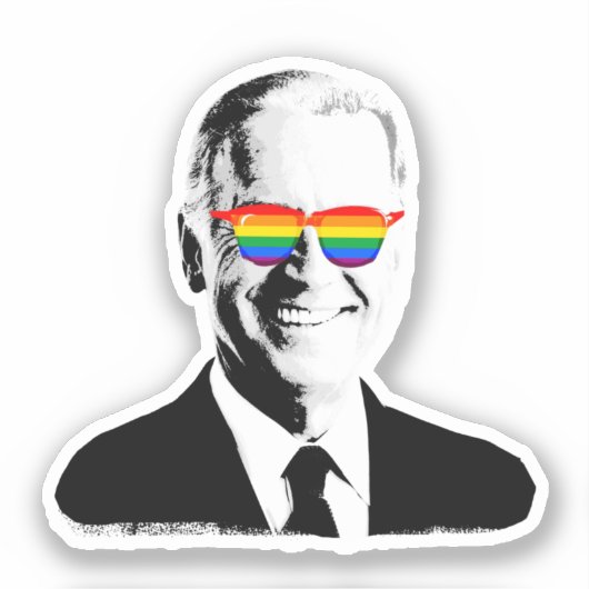 Joe Biden Pride Aufkleber (Vorderseite)