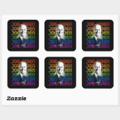 Joe Biden Pride Quadratischer Aufkleber (Blatt)