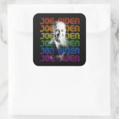 Joe Biden Pride Quadratischer Aufkleber (Tasche)