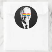Joe Biden Pride Runder Aufkleber (Tasche)