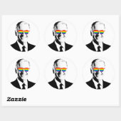 Joe Biden Pride Runder Aufkleber (Blatt)