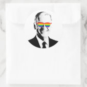 Joe Biden Pride Runder Aufkleber (Tasche)