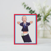 Joe Biden Puppet Postkarte (Stehend Vorderseite)