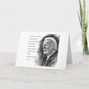 Joe Biden & Quote Gruß Karte