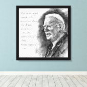 Joe Biden & Quote Leinwanddruck (Insitu (Holzboden))