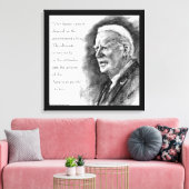 Joe Biden & Quote Leinwanddruck (Insitu (Wohnzimmer))