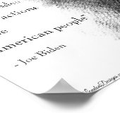 Joe Biden & Quote Poster (Ecke)