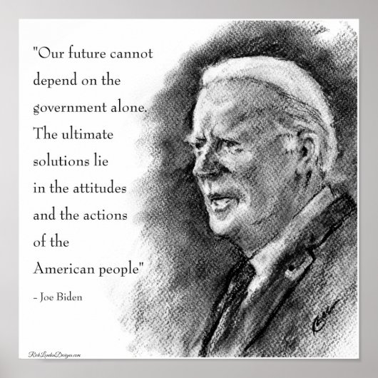 Joe Biden & Quote Poster (Vorne)