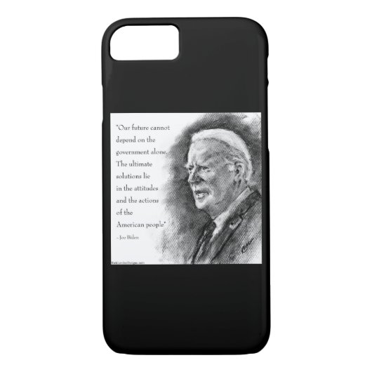 Joe Biden & Quote Telefonfälle Case-Mate iPhone Hülle (Rückseite)