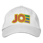 Joe Biden Regenbogenfarben Bestickte Baseballkappe (Vorderseite)