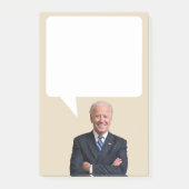 Joe Biden sagt Sprechblase des US-Präsidenten Post-it Klebezettel (Vorderseite)