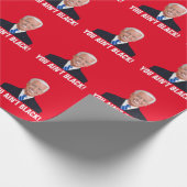 JOE BIDEN SIE NICHT SCHWARZ! FUNNY CHRISTMAS WRAPP GESCHENKPAPIER (Ecke)