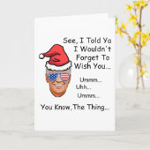 Joe Biden Sie wissen, das... Weihnachten Karte (Gelbe Blume)
