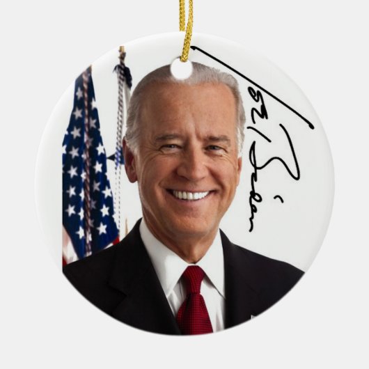 Joe Biden Signature Ornament (Vorne)
