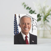 Joe Biden Signature Postcard Postkarte (Stehend Vorderseite)