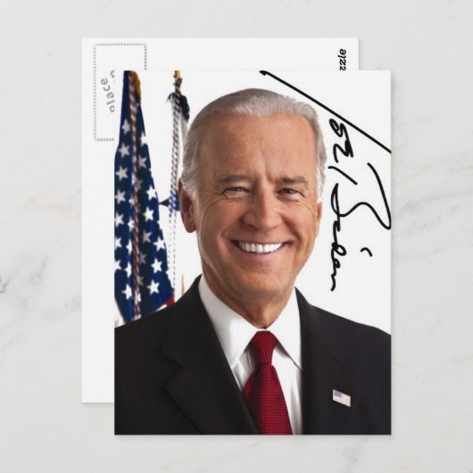 Joe Biden Signature Postcard Postkarte (Vorne/Hinten)
