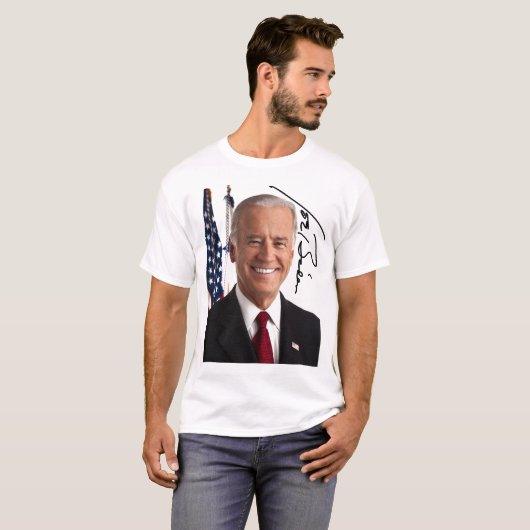Joe Biden Signature T - Shirt (Vorne ganz)