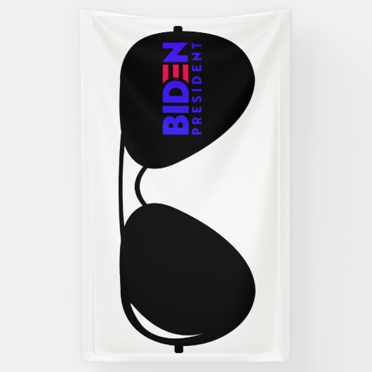 Joe Biden Sonnenbrille Präsident Banner (Vertikal)