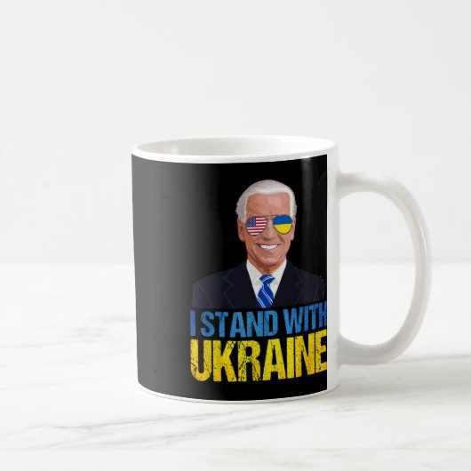Joe Biden Stand With Ukraine - American Support Uk Kaffeetasse (Rechts)