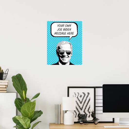 Joe Biden Thought Bubble Poster (Heimbüro)
