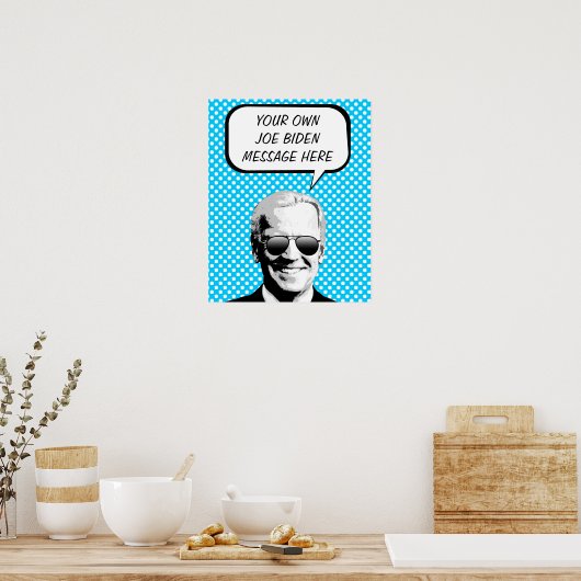 Joe Biden Thought Bubble Poster (Küche)