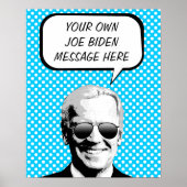 Joe Biden Thought Bubble Poster (Vorne)