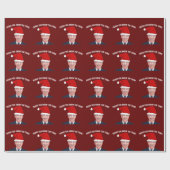 JOE BIDEN TRAGEN WEIHNACHTSMANNMÜTZE DIE DINGE GESCHENKPAPIER (Flach)