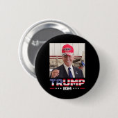 Joe Biden trägt einen Trump-Hut Button (Vorne & Hinten)