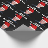 JOE BIDEN TRAING WEIHNACHTSMANNMÜTZE DAS THEMA WRA GESCHENKPAPIER (Ecke)