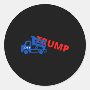 Joe Biden Trump Dump Truck Runder Aufkleber
