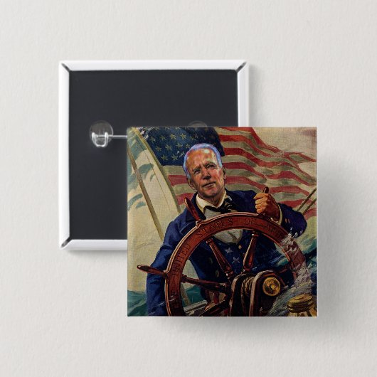 Joe Biden übernimmt das Ruder Button (Vorne & Hinten)