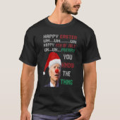 Joe Biden Ugly Christmas Sweater für Männer T-Shirt (Vorderseite)